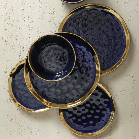 Stone Lain Florian Porcelain 16-Piece Round Dinnerware Set