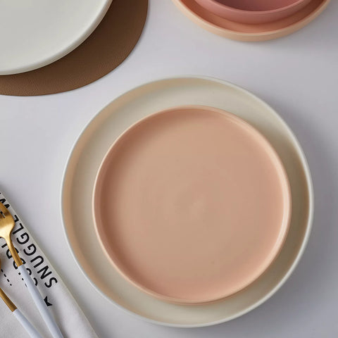 Stone Lain Stella Porcelain Round Salad Plates, Set of 6
