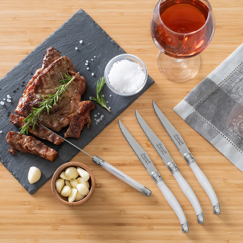 French Home Laguiole Steak Knives, Set of 4