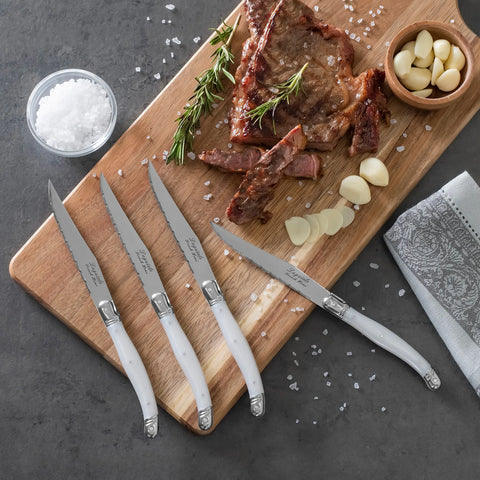 French Home Laguiole Steak Knives, Set of 4