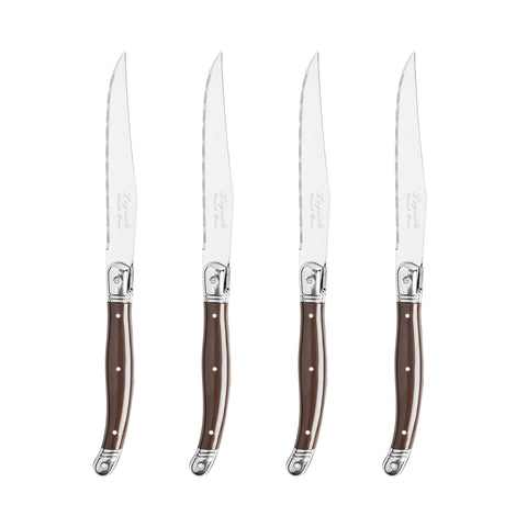 French Home Laguiole Steak Knives, Set of 4