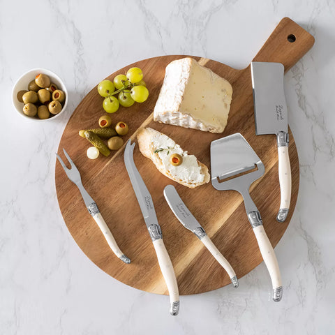French Home Laguiole 5-Piece Cheese Knife Set