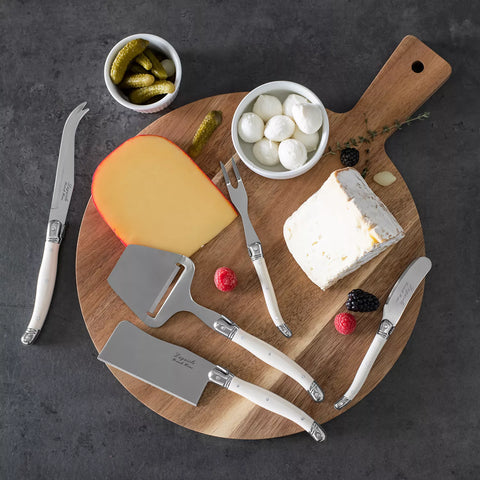 French Home Laguiole 5-Piece Cheese Knife Set