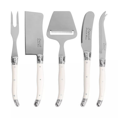 French Home Laguiole 5-Piece Cheese Knife Set