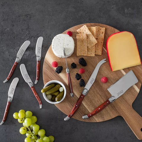 French Home 7-Piece Laguiole Cheese Knife & Spreader Set, 7 Piece