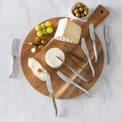 French Home 8-Piece Laguiole Spreader Set with Mother of Pearl Handles