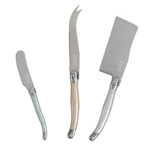 French Home 3-Piece Laguiole Cheese Knife Set