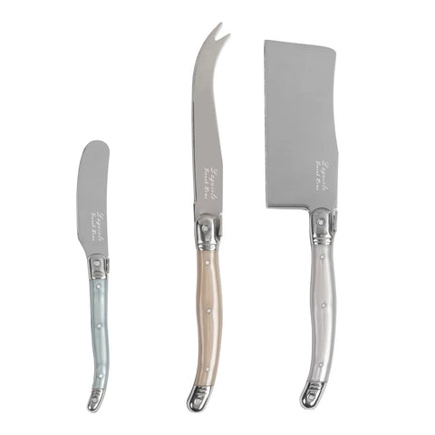 French Home 3-Piece Laguiole Cheese Knife Set