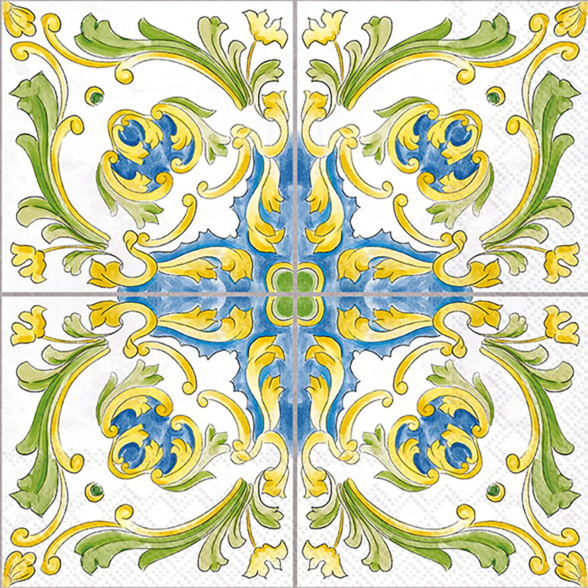 Boston International Lenger Tile Cocktail Napkins, Set of 20