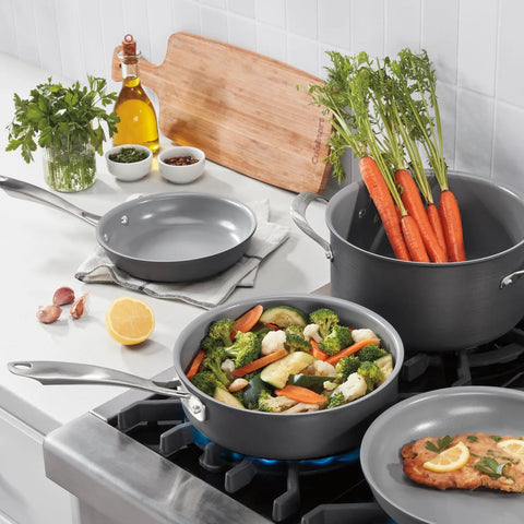 Cuisinart Green Gourmet Complete Ceramic Nonstick 11-Piece Cookware Set