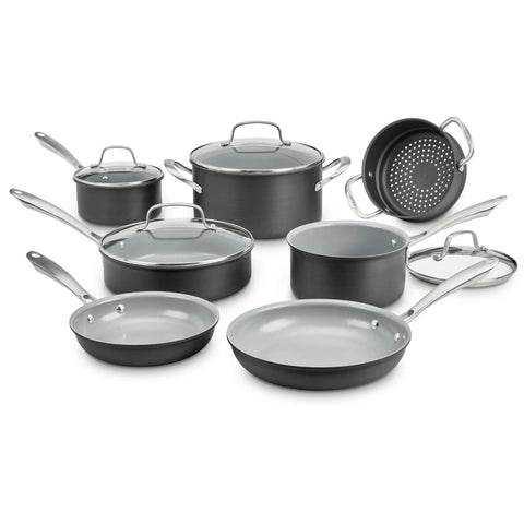 Cuisinart Green Gourmet Complete Ceramic Nonstick 11-Piece Cookware Set