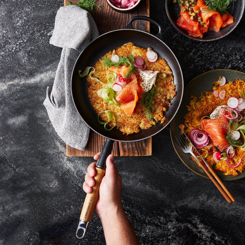 Le Creuset Alpine Wood Handled Skillet, 10.25"