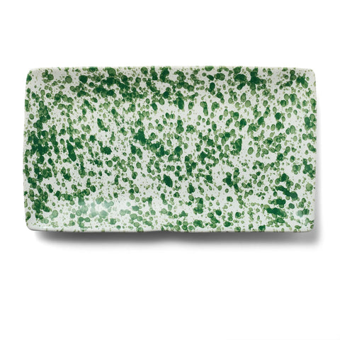 Sur La Table Green Splatter Platter