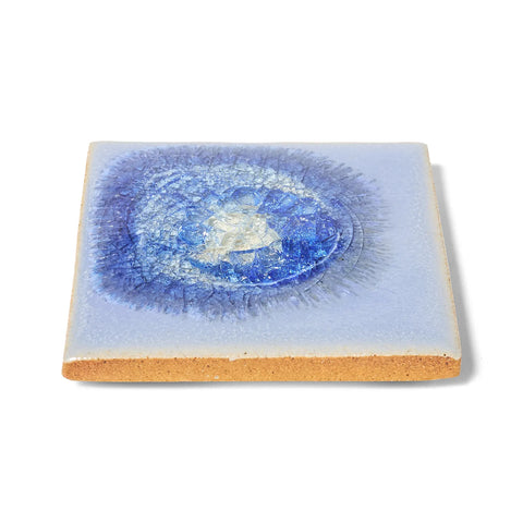 Dock 6 Pottery Square Crackle Coaster, 4"