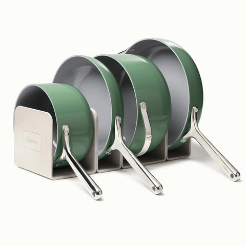 Caraway Ceramic Nonstick 7-Piece Cookware Set with Bonus Storage