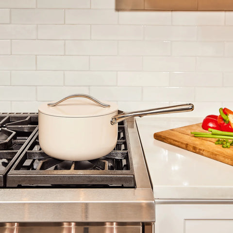 Caraway Ceramic Nonstick Saucepan, 1.75 qt.