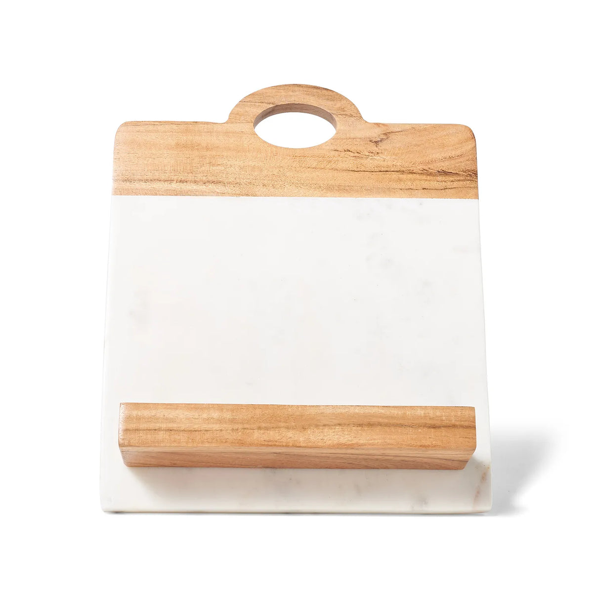 Sur La Table Marble & Acacia Cookbook Holder