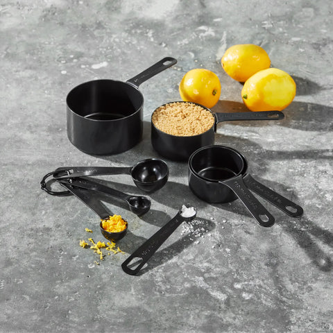 Sur La Table Black Measuring Spoons, Set of 4