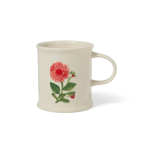 Sur La Table Embossed Floral Mug