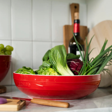 Staub Ceramic Shallow Serving Bowl, 11"