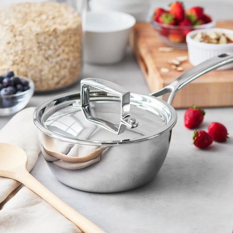 Sur La Table Classic 5-Ply Stainless Steel Saucier, 2 qt.