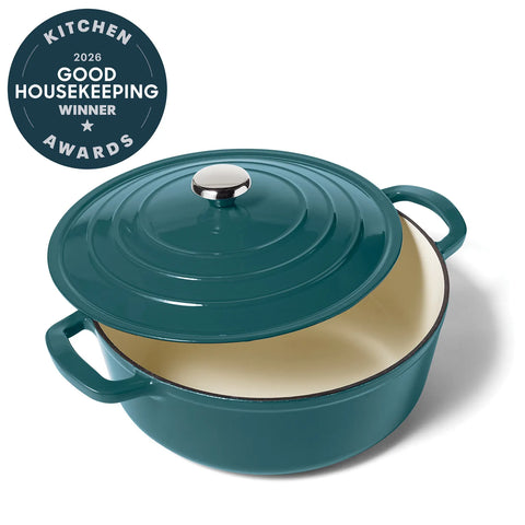 Sur La Table Enameled Cast Iron Round Wide Dutch Oven, 7 qt.