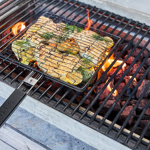 Sur La Table Nonstick Flexi Grill Basket with Folding Handle