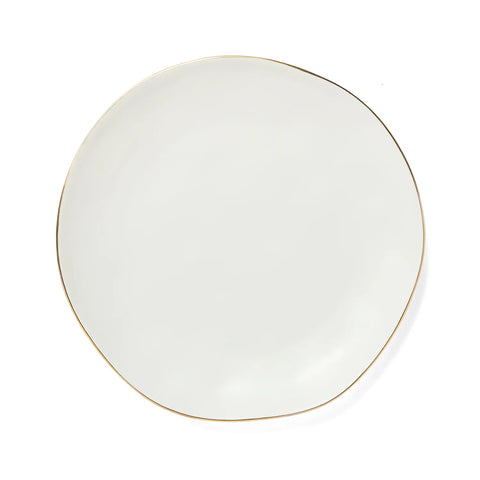Sur La Table Gold Rimmed Dinner Plate