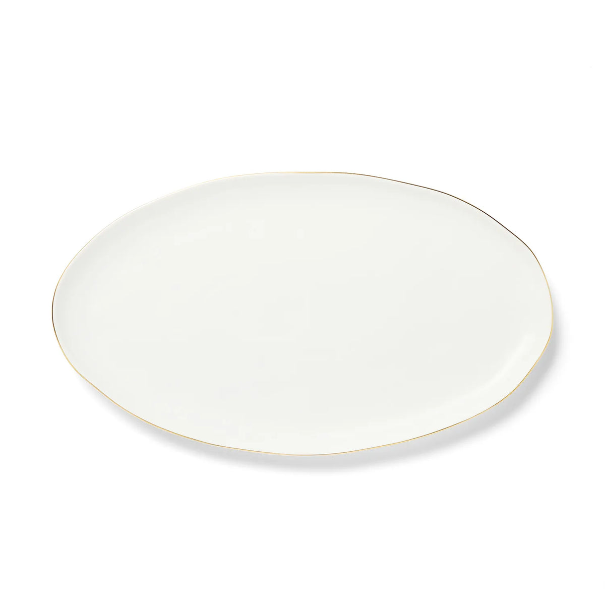 Sur La Table Gold Rimmed Oval Platter