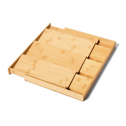 Sur La Table Adjustable Bamboo Spice Drawer Organizer