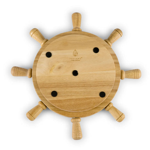 Picnic Time Lazy Susan Mariner Wheel