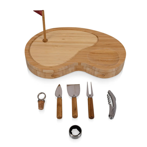 Picnic Time Golf Cheese Cutting Board & Tools Set
