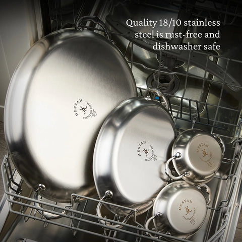 Hestan Provisions Stainless Steel Oval Au Gratin Dishes, Set of 2