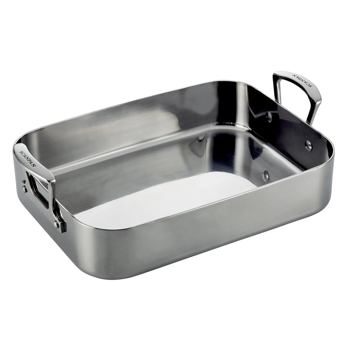 Scanpan Fusion 5 Stainless Steel Roaster, 13.5” x 9.5”