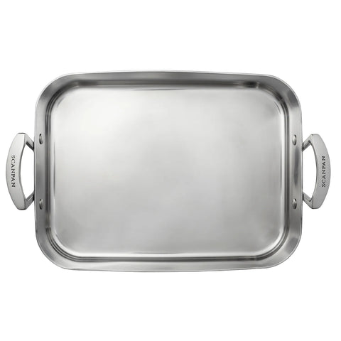 Scanpan Fusion 5 Stainless Steel Roaster, 13.5” x 9.5”