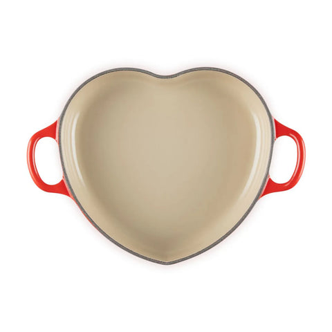 Le Creuset Shallow Heart Cocotte, 1.25 Qt.