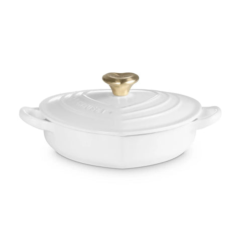 Le Creuset Shallow Heart Cocotte, 1.25 Qt.