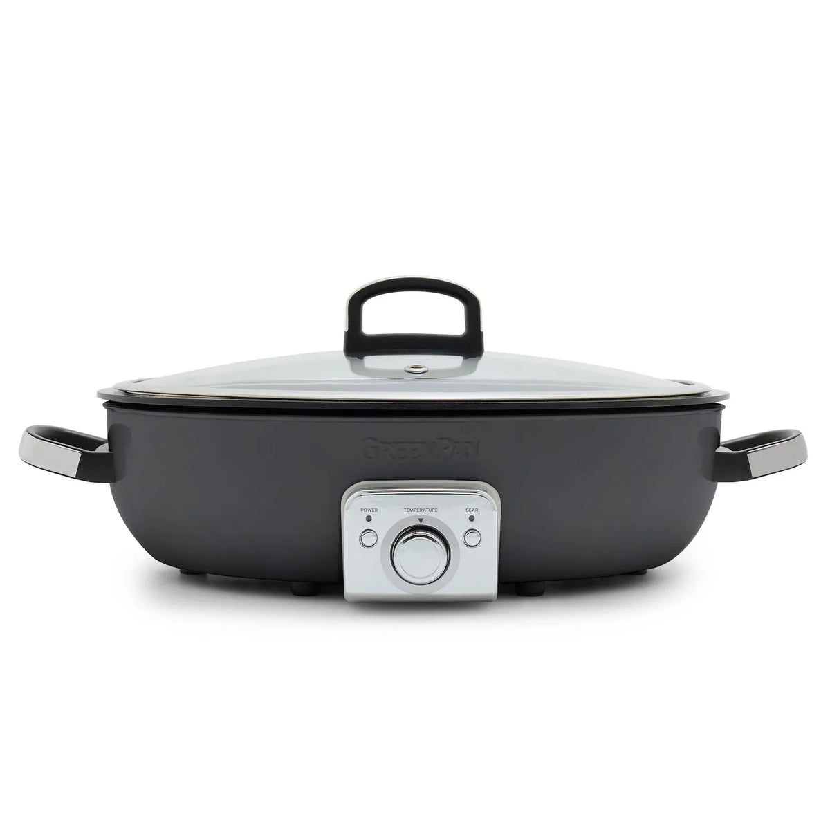 GreenPan Elite Ceramic Nonstick Oval Electric Skillet, 5.5 qt.
