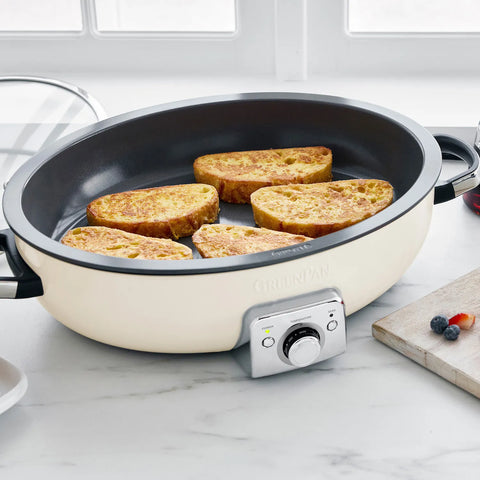 GreenPan Elite Ceramic Nonstick Oval Electric Skillet, 5.5 qt.