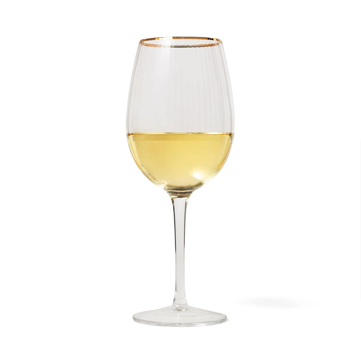 Sur La Table Optic Gold Rim Wine Glass