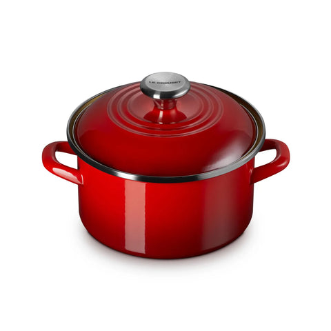 Le Creuset Petite Enameled Steel Stockpot, 3.8 qt.