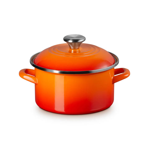 Le Creuset Petite Enameled Steel Stockpot, 3.8 qt.