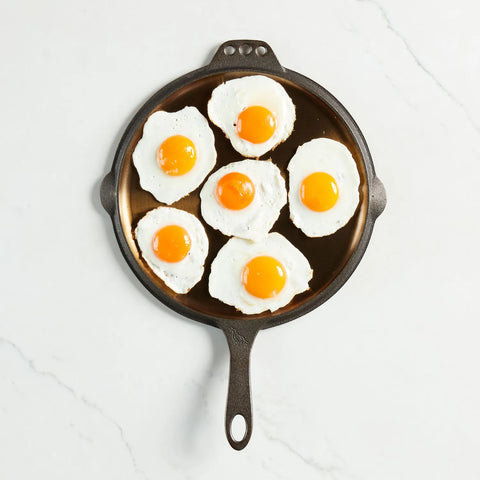 Smithey Polished Cast Iron Flat Top Griddle, 12"
