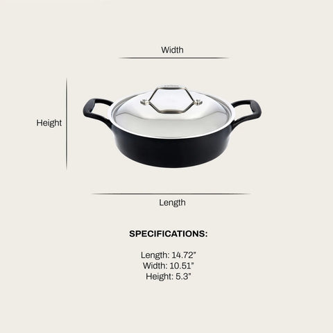 All-Clad Enameled Cast Iron Braiser, 4 qt.