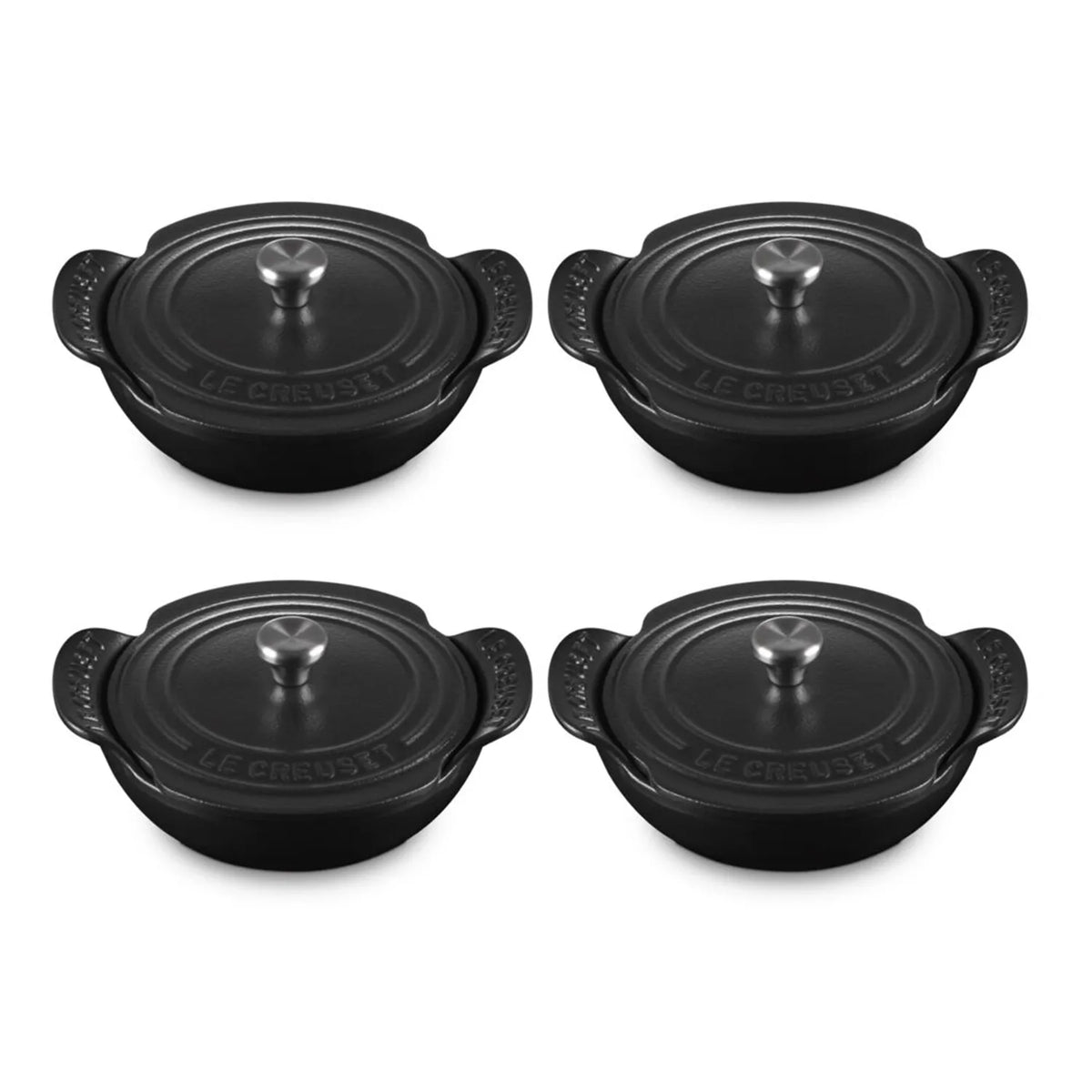 Le Creuset Gourmand Individual Braisers with Lids, Set of Four