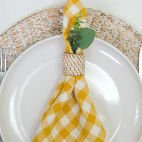 Caravan Picnic Linen Napkins, Set of 4