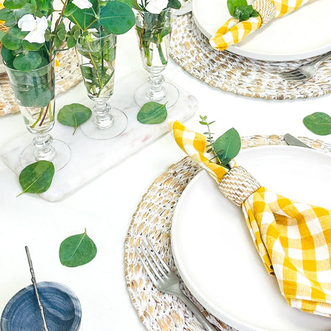 Caravan Picnic Linen Napkins, Set of 4