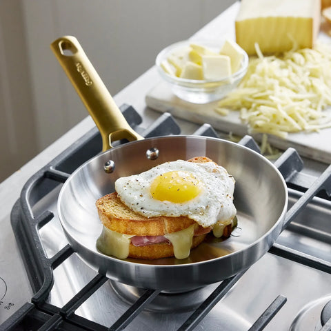 GreenPan Reserve Stainless Steel Set of 2 Skillets, 10" & 12"