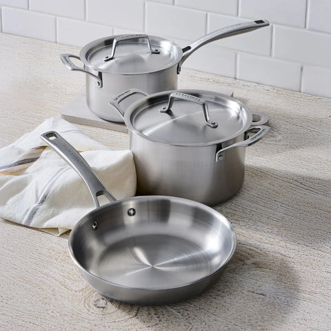 Le Creuset Essential Stainless Steel 5-Piece Cookware Set