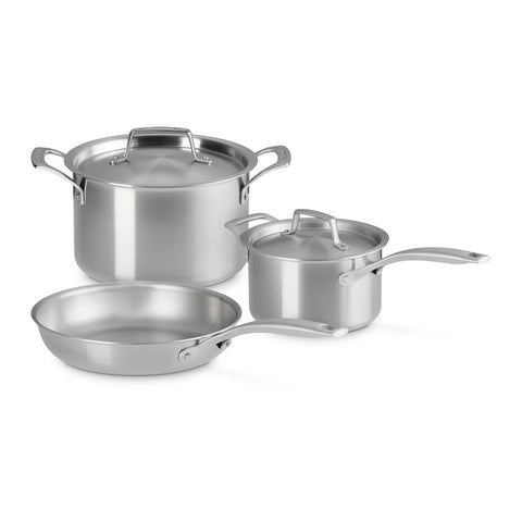 Le Creuset Essential Stainless Steel 5-Piece Cookware Set